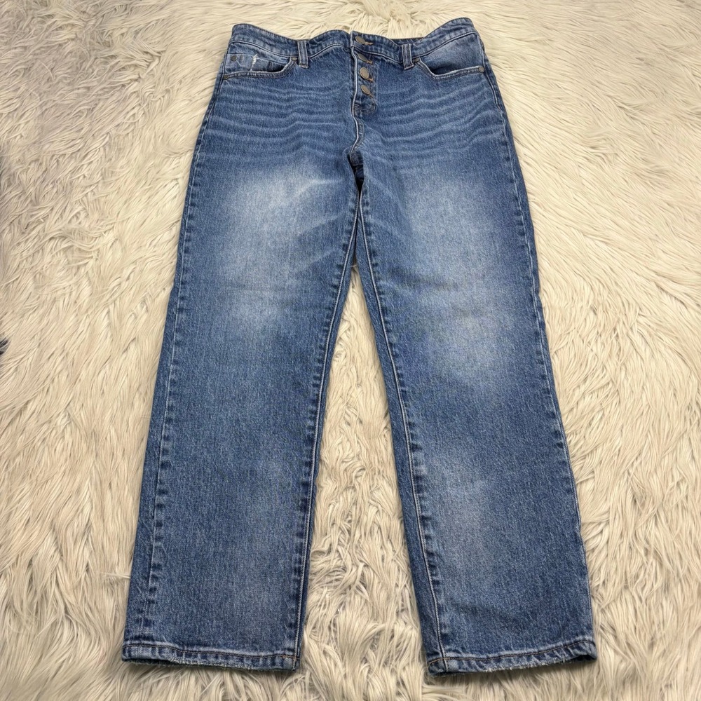 Liverpool Women's 6 High-Rise Non-Skinny Skinny Button Fly Highland Drive